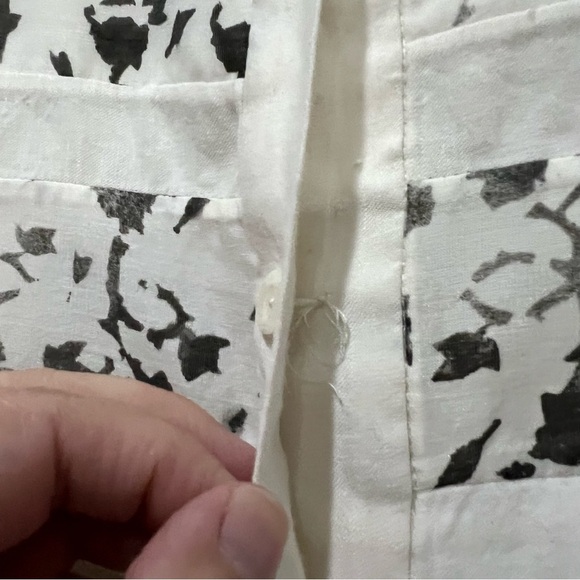 Jonathan Cohen 8 Made in USA Linen Hand Painted Designer Button Down Shirt Y2 - Picture 8 of 8